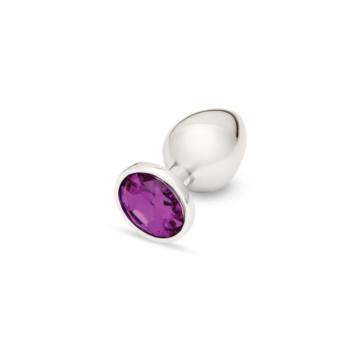 Me You Us Crystal Jewels Aluminium Butt Plug - Purple Diamond - Choice of Large or Medium Large Me You Us - For Me To Love