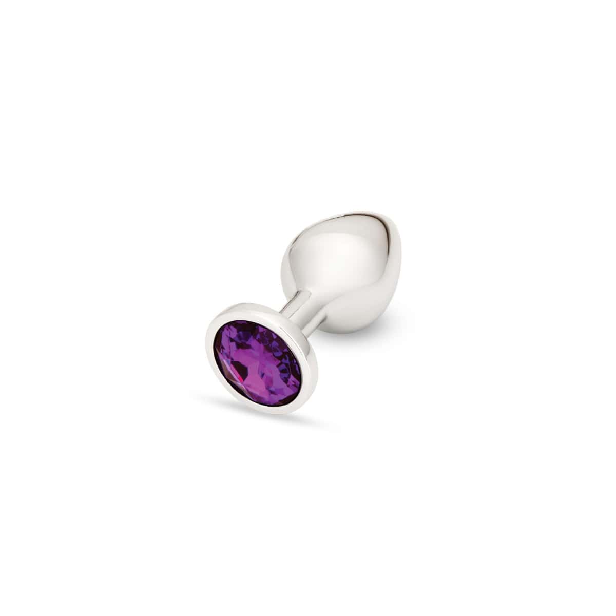 Me You Us Crystal Jewels Aluminium Butt Plug - Purple Diamond - Choice of Large or Medium Medium Me You Us - For Me To Love