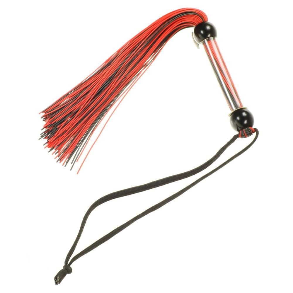 Me You Us - Tease And Please Silicone Flogger Black & Red | 12 inches Me You Us - For Me To Love