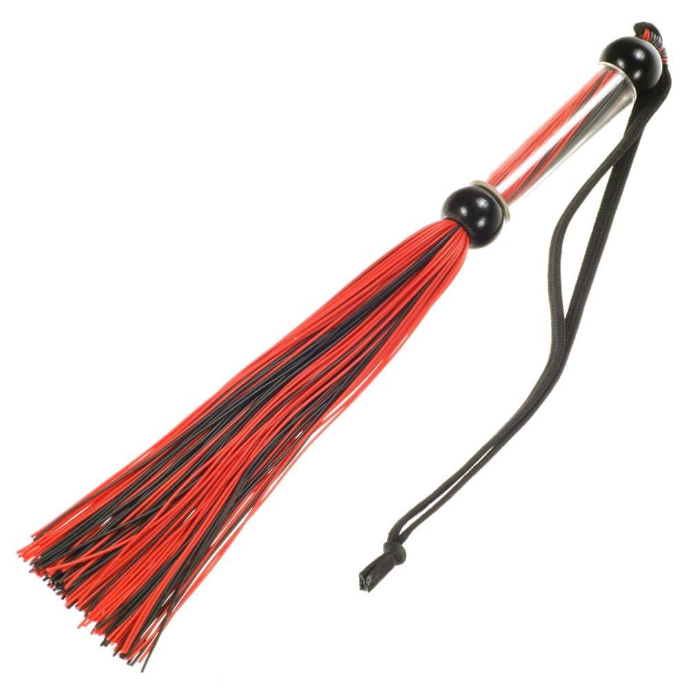 Me You Us - Tease And Please Silicone Flogger Black & Red | 12 inches Me You Us - For Me To Love