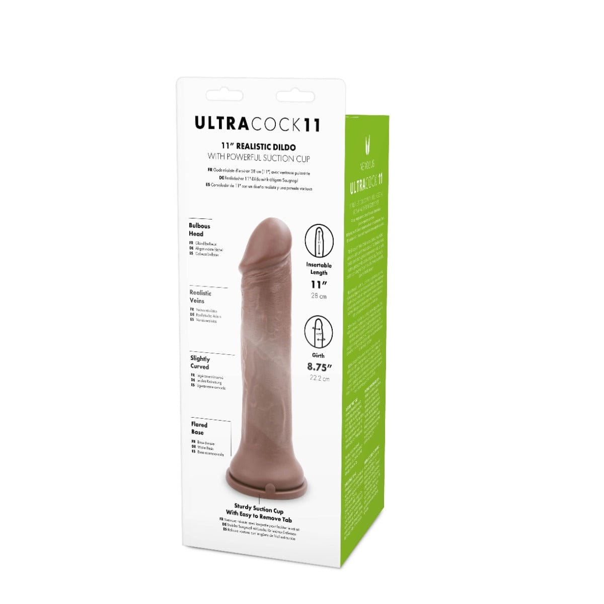 Me You Us Ultra Cock 11" Caramel Realistic Dildo with Suction Cup Base Me You Us - For Me To Love