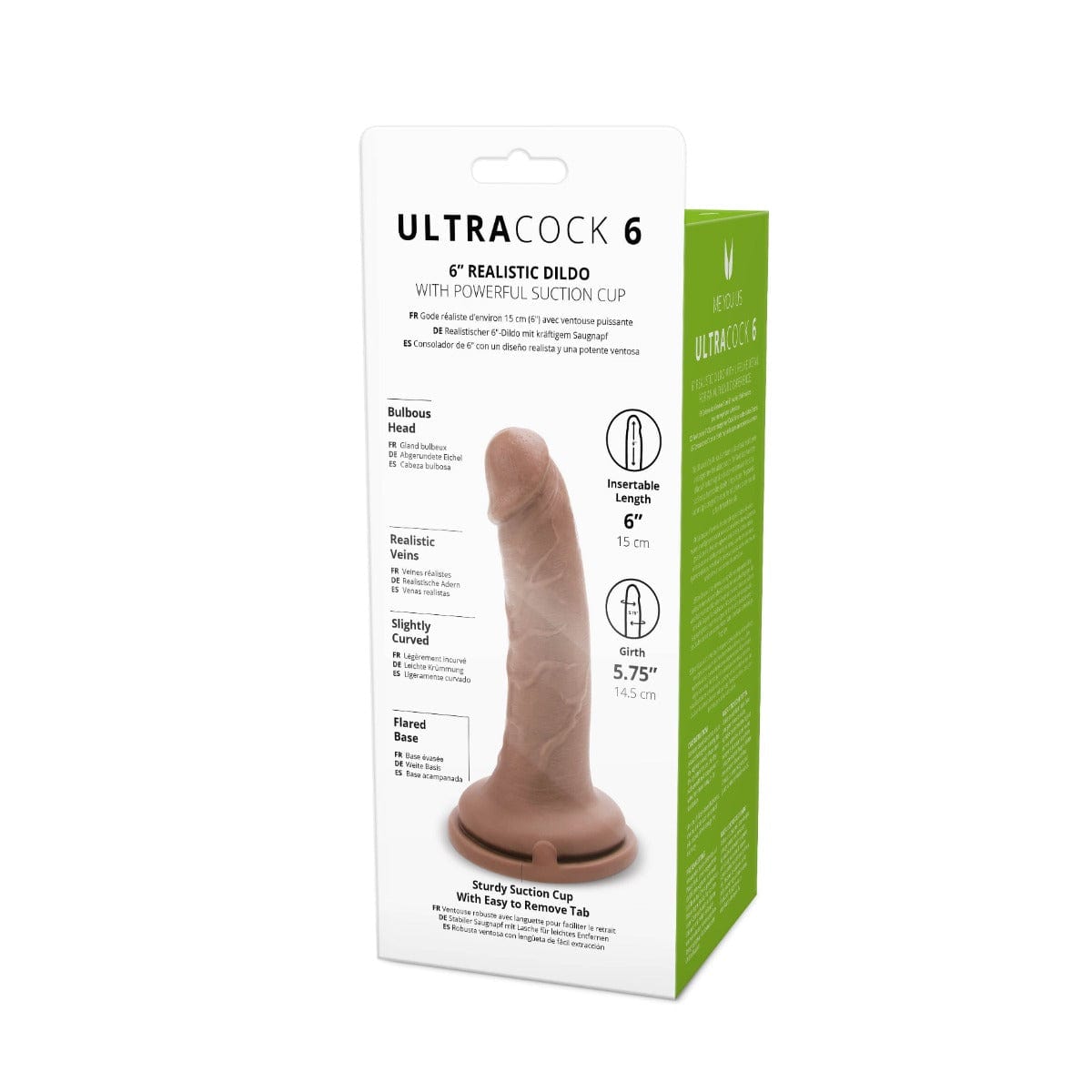 Me You Us Ultra Cock 6" Caramel Realistic Dildo with Suction Cup Base Me You Us - For Me To Love