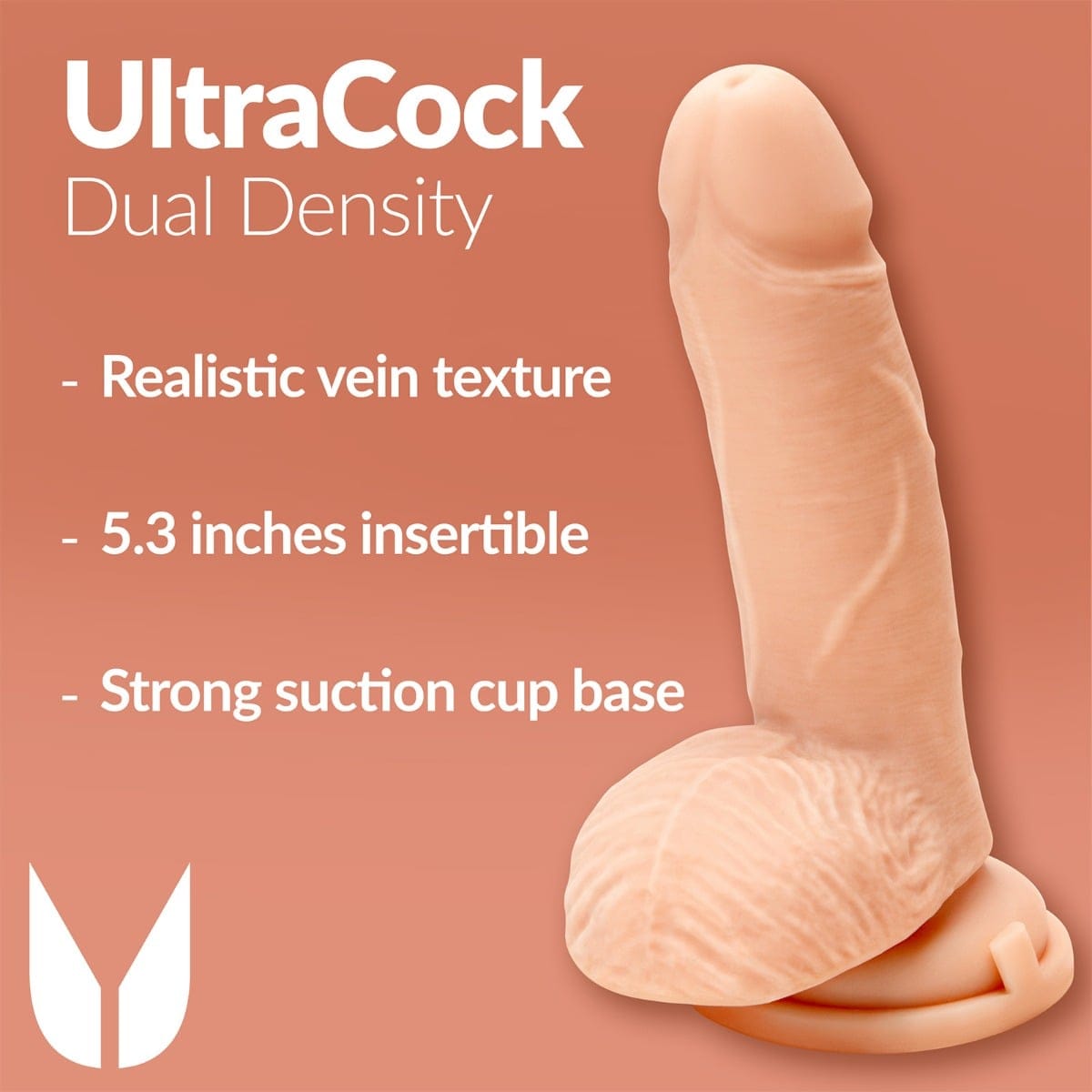 Me You Us - Ultra Cock Dual Density Dildo with Balls and Suction Cup Base | 7 inches Me You Us - For Me To Love