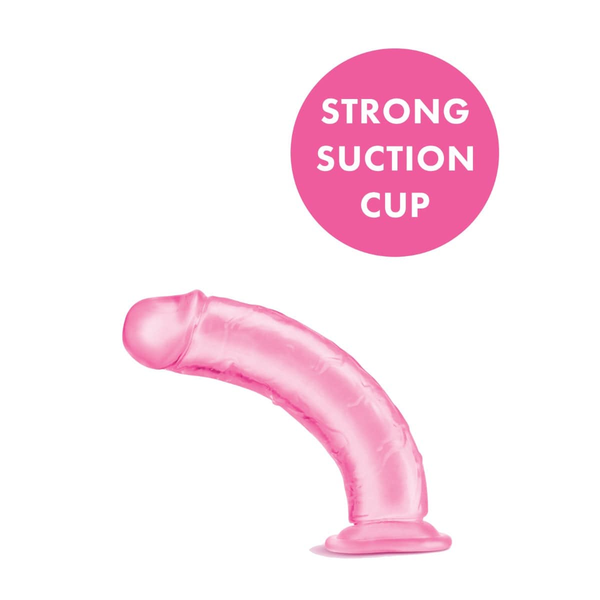 Me You Us - Ultra Cock Pink Jelly Dong with Suction Cup Base | 6 inches Me You Us - For Me To Love