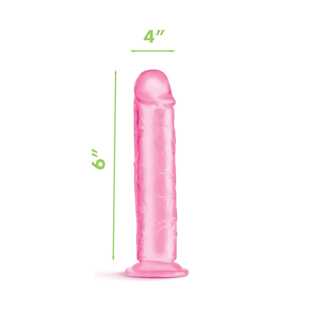 Me You Us - Ultra Cock Pink Jelly Dong with Suction Cup Base | 6 inches Me You Us - For Me To Love