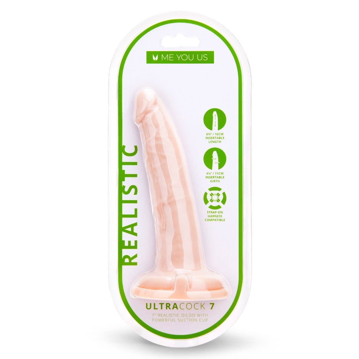 Me You Us - Ultra Realistic Dildo with Suction Cup Base | 7 inches Me You Us - For Me To Love