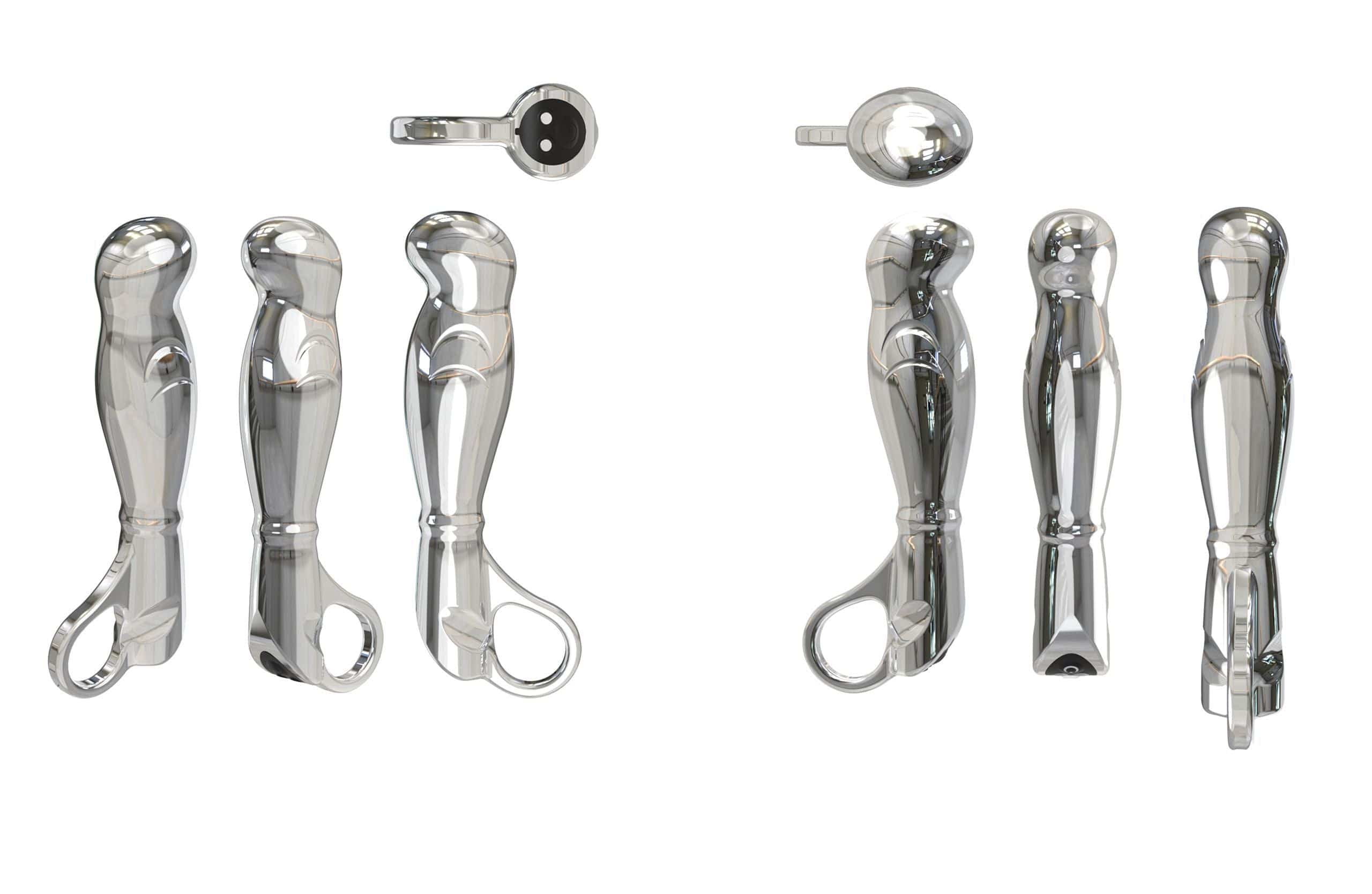 Nexus - FORTIS Silver Aluminium G-Spot & P-Spot Vibrator Nexus - For Me To Love