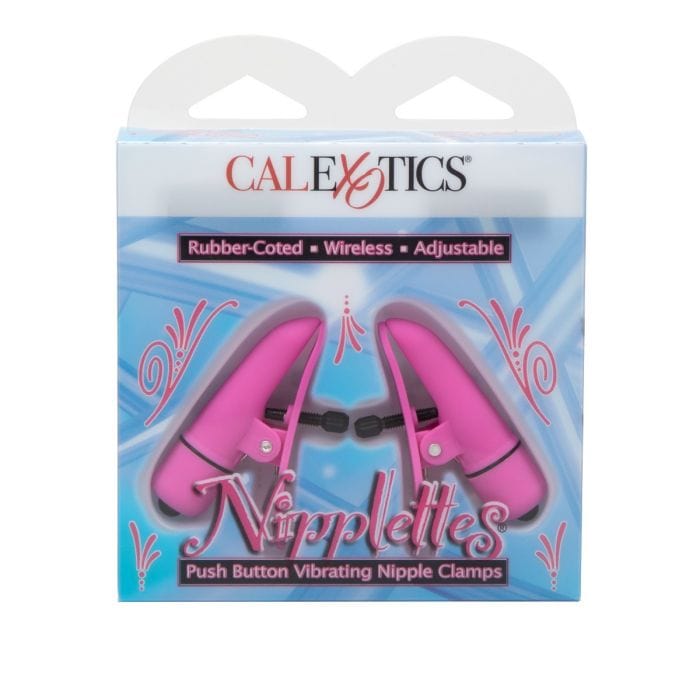 Nipplettes - Vibrating Nipple clamps | Pink Calexotics - For Me To Love