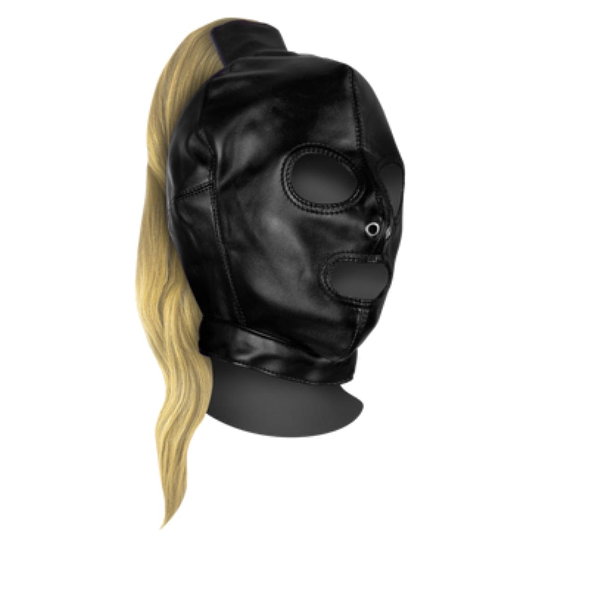 Ouch Extreme - Black Full Face Mask with Blonde Ponytail Ouch Xtreme - For Me To Love