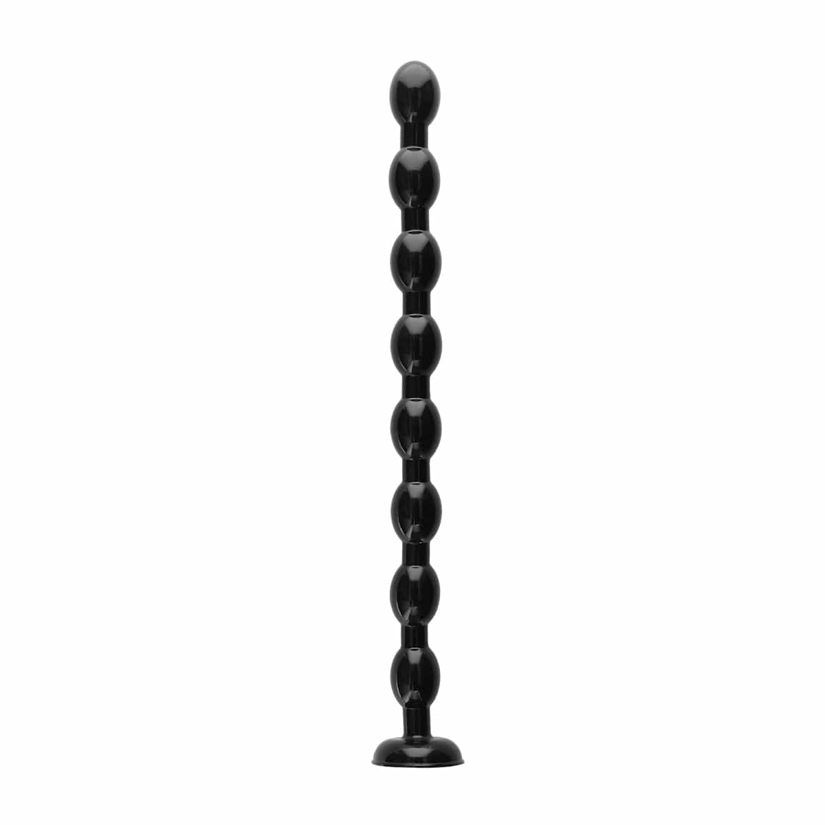 Ouch Ouch Ass Snake Beaded Dildo with suction cup base - 19inch Black