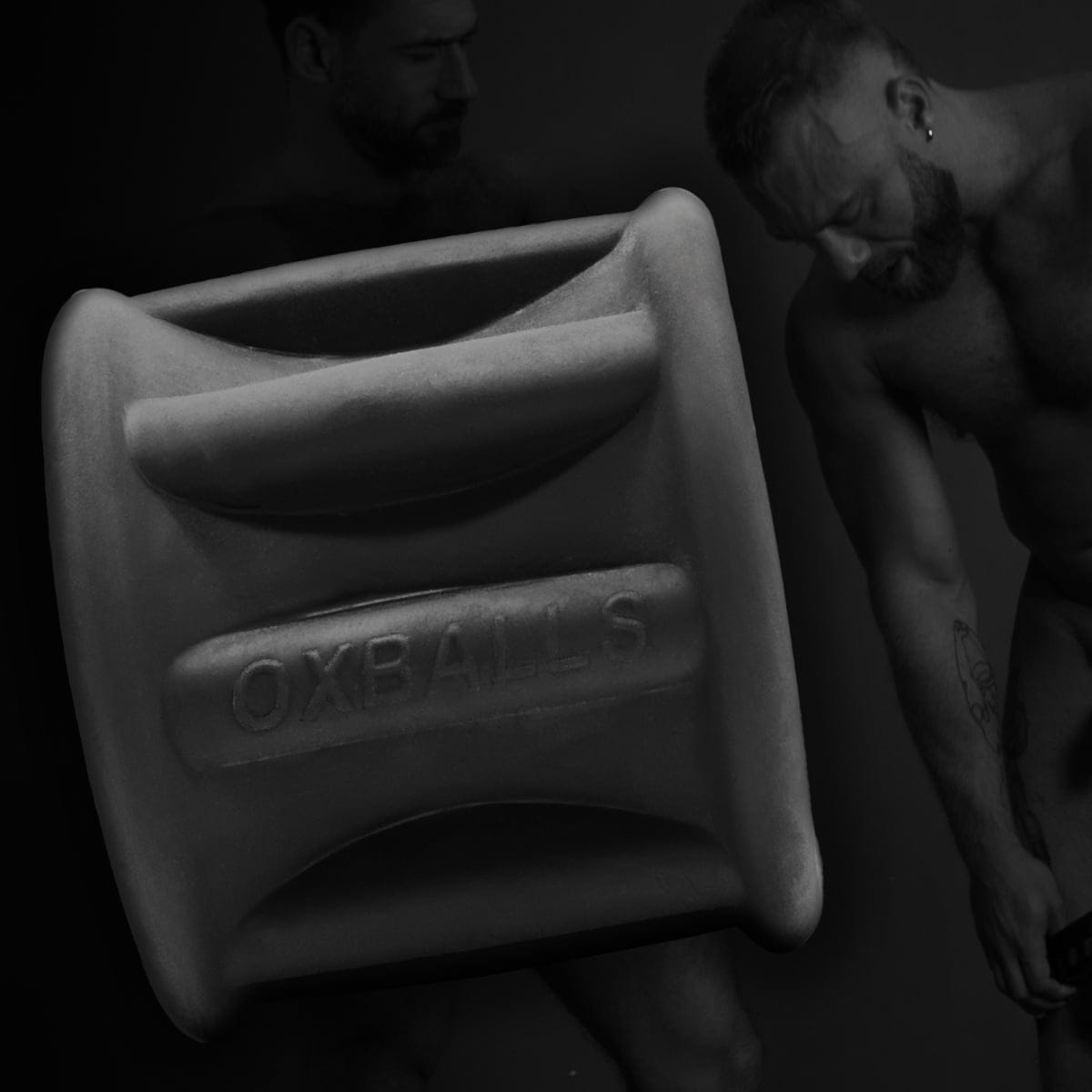 Oxballs - Baller Center Squeeze Silicone Ballstretcher Plus, Special Edition | Night Black Oxballs - For Me To Love