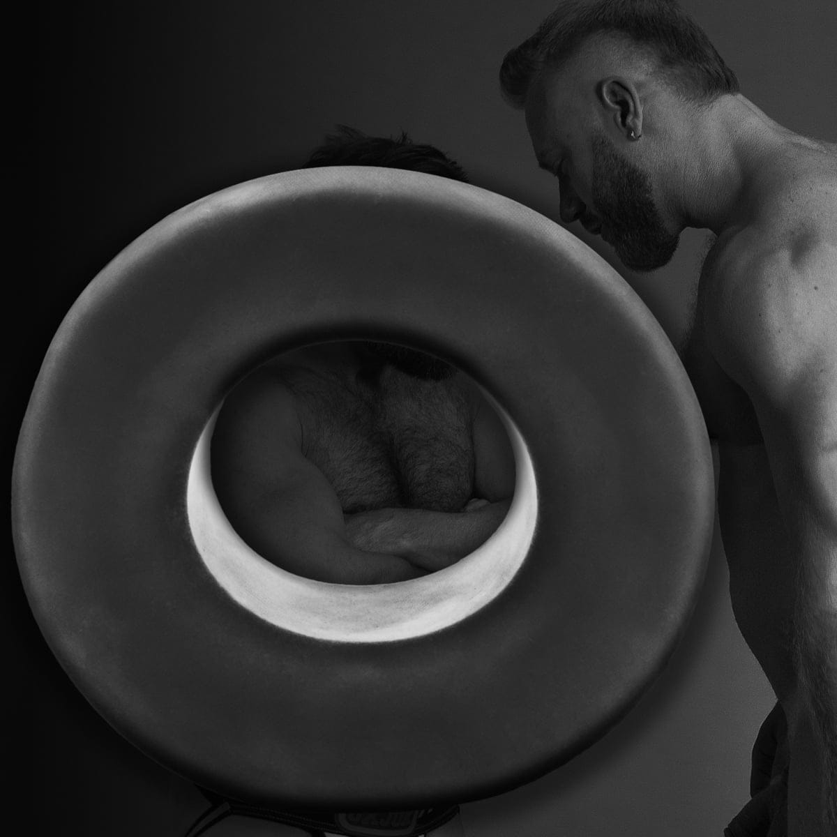 Oxballs - Baller Center Squeeze Silicone Ballstretcher Plus, Special Edition | Night Black Oxballs - For Me To Love