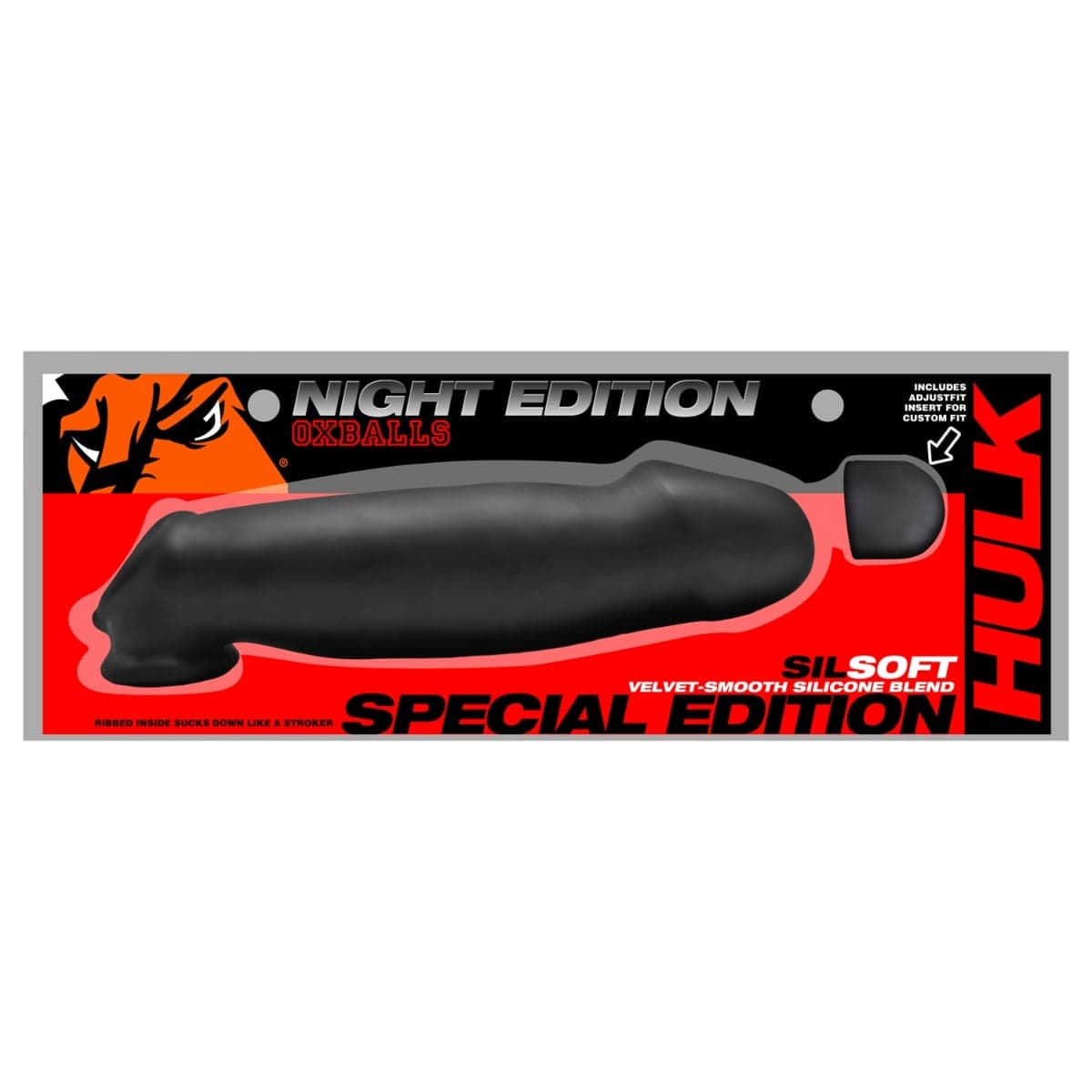 Oxballs - Hulk Gigantic Silicone Cocksheath Special Edition Night Black | 11 inches Oxballs - For Me To Love