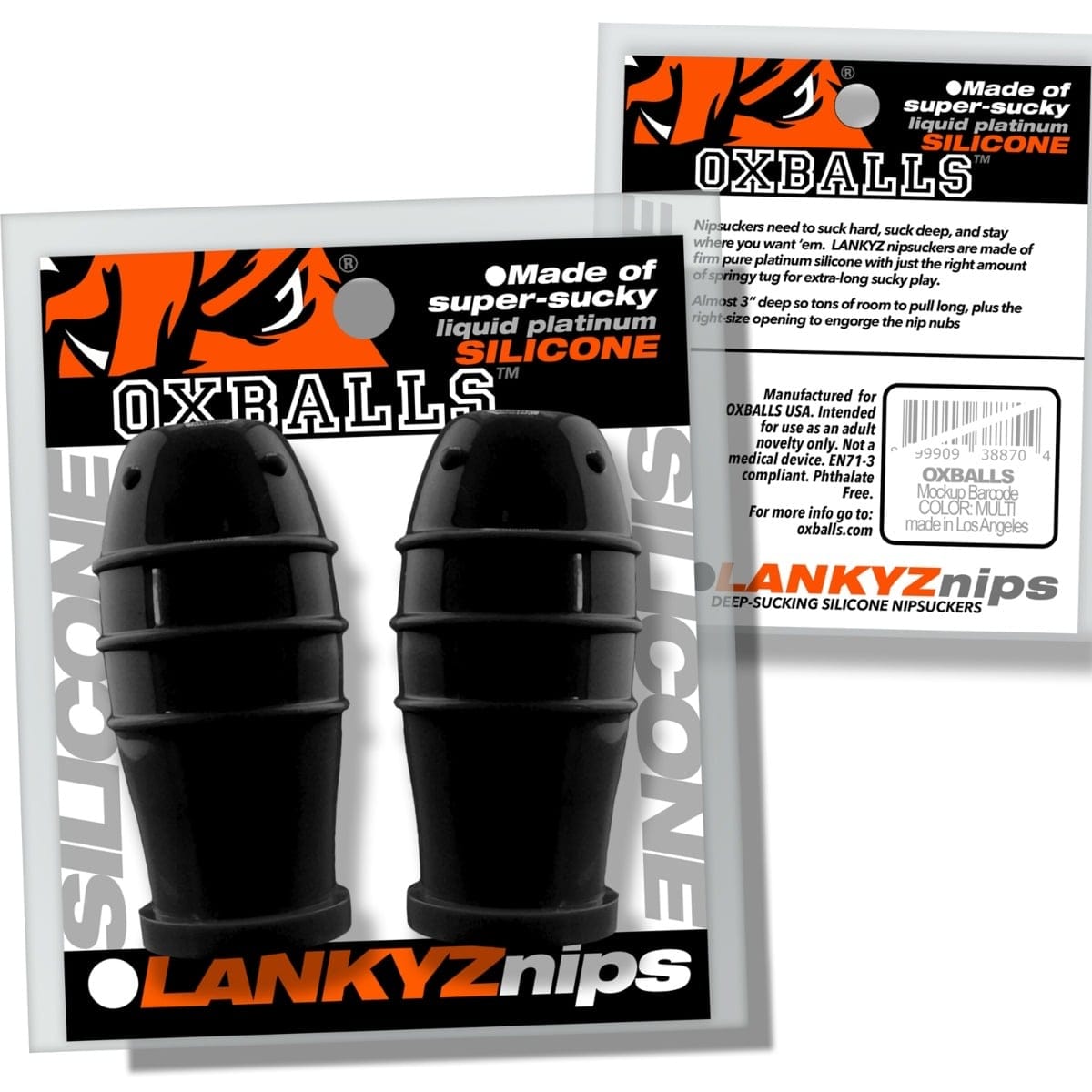 Oxballs - Lankyz Silicone Nipsuckers | Black Oxballs - For Me To Love