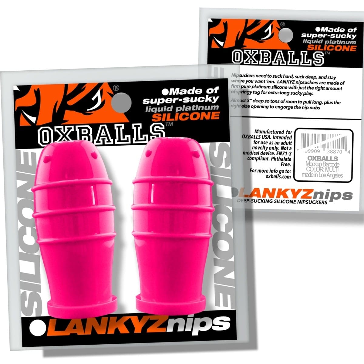 Oxballs - Lankyz Silicone Nipsuckers | Pink Oxballs - For Me To Love