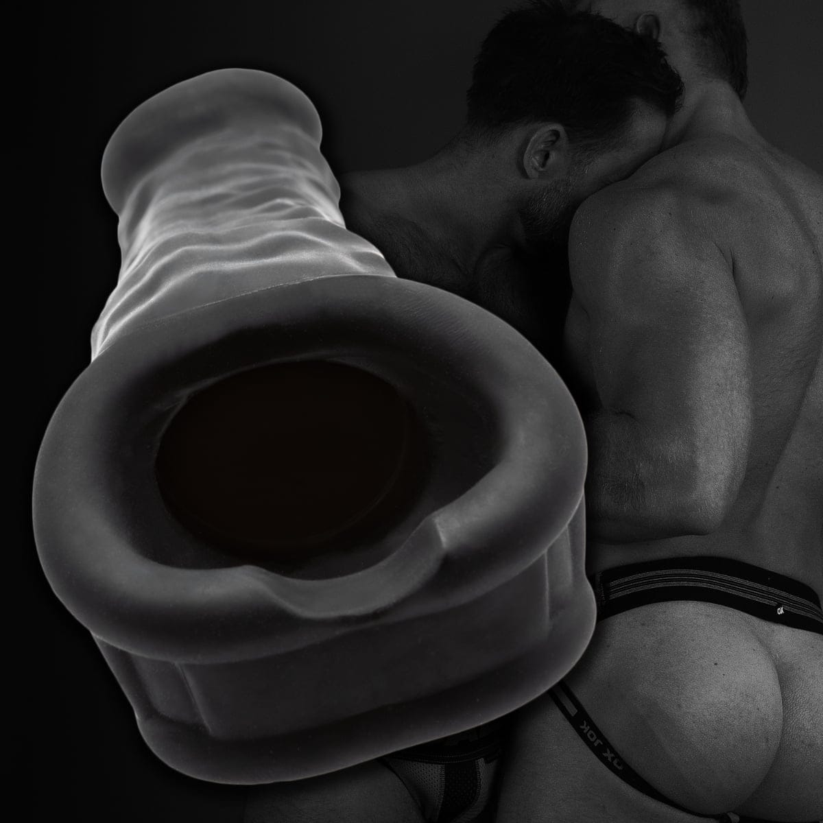 Oxballs - Muscle Ripped Inner Ribbed Velvet Smooth Cocksheath Special Edition Night Black | 9.5 inches Oxballs - For Me To Love