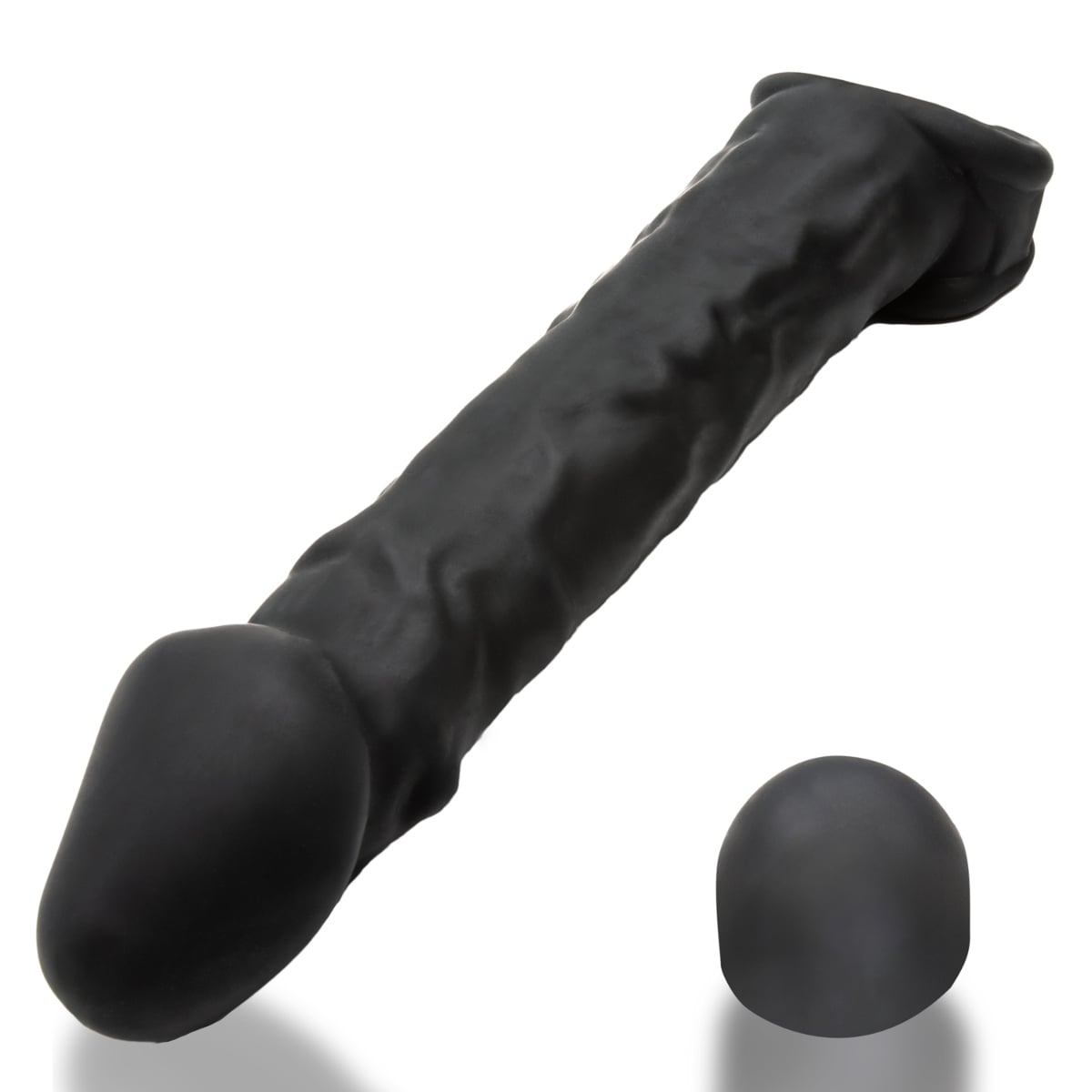 Oxballs - Muscle Ripped Inner Ribbed Velvet Smooth Cocksheath Special Edition Night Black | 9.5 inches Oxballs - For Me To Love