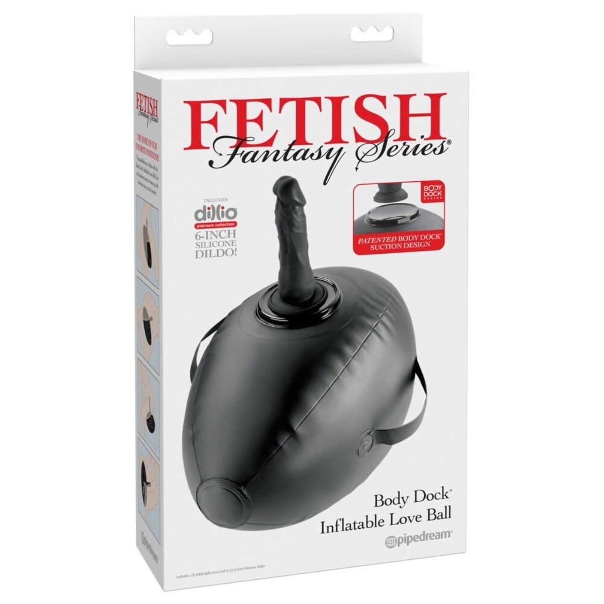 Fetish Fantasy Series - Body Dock Inflatable Love Ball For Suction Cup Sex Toys | Includes 6 inch Dildo