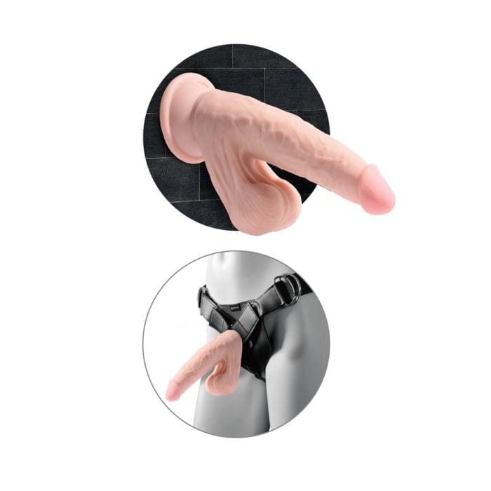 Pipedream - King Cock Plus - Triple Density Dildo With Swinging Balls | 7 inches Pipedream - For Me To Love