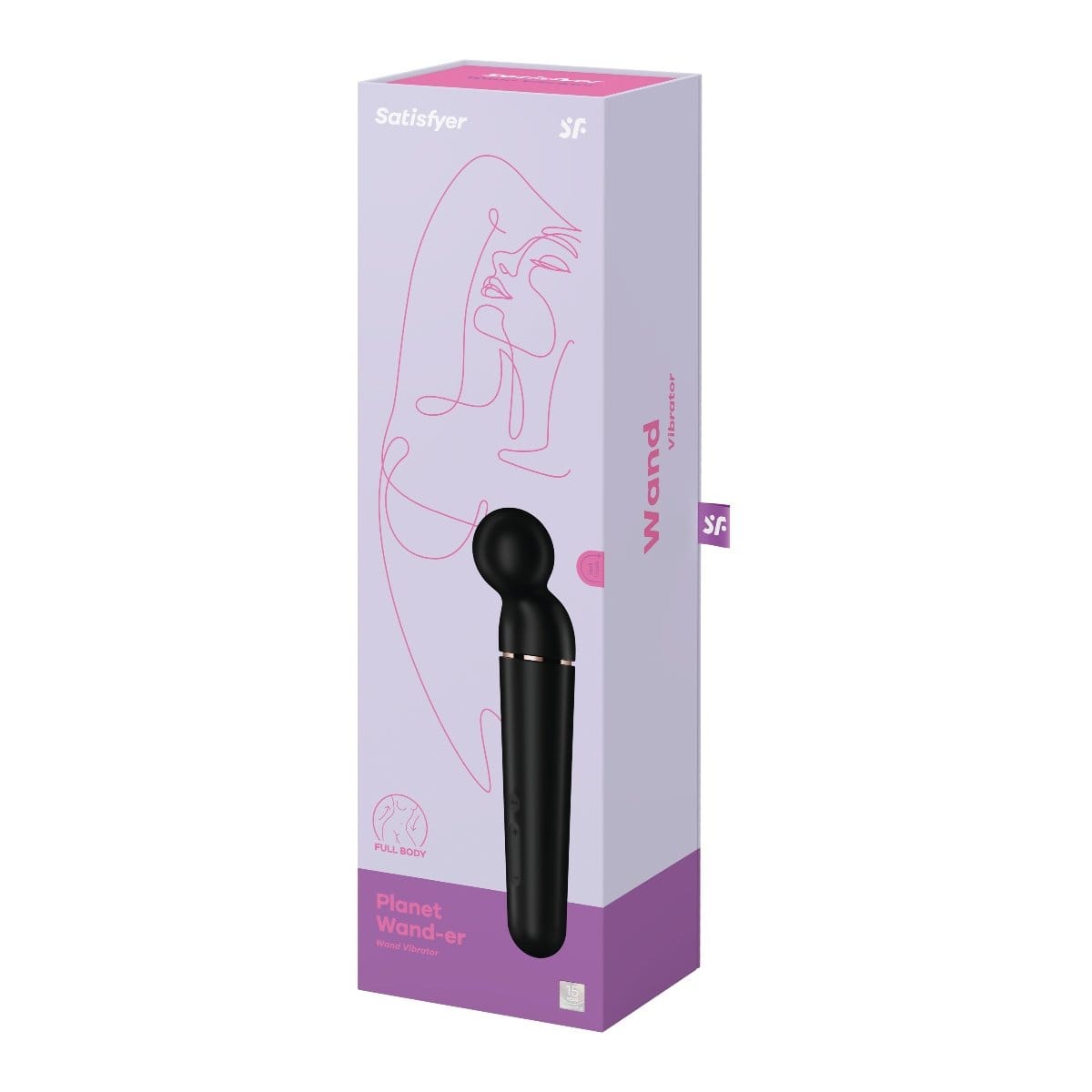 Planet Wand-er Black + Rose Gold Massage Wand Satisfyer - For Me To Love