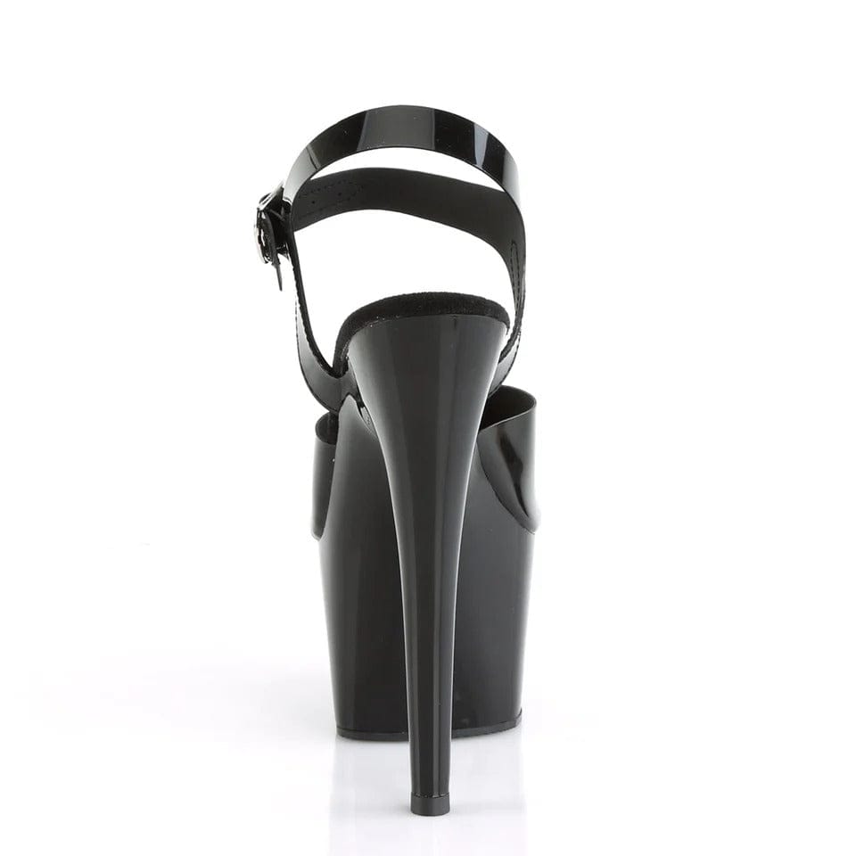 Pleaser - Adore 708N Black Platform Stilettos with 7 inch Heel | UK 2-11 Pleaser - For Me To Love
