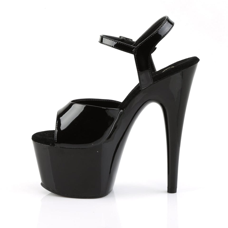 Pleaser - Adore 709 Black Platform Stilettos with 7 inch Heel | UK 2-11 Pleaser - For Me To Love