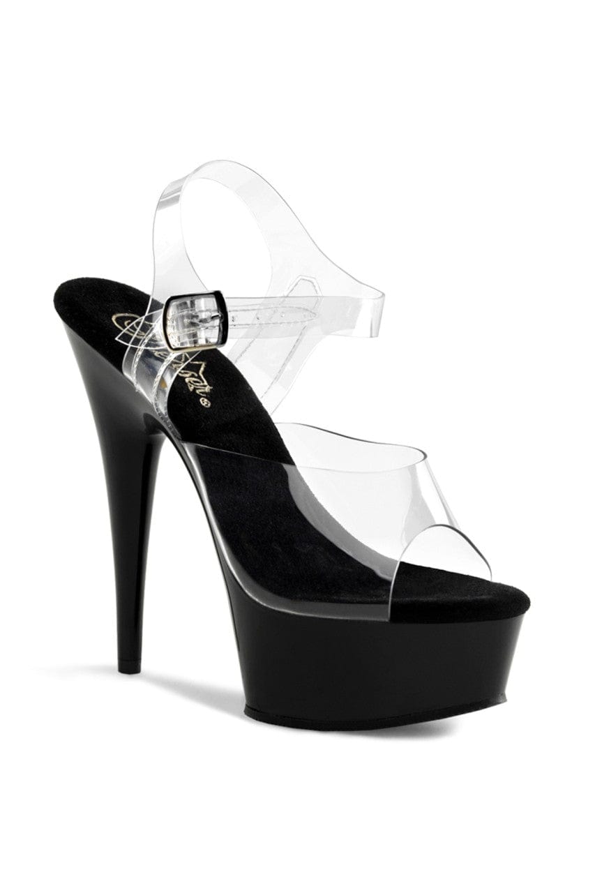 Pleaser Delight-608 Platform Stiletto's with 6 inch Heel Pleaser - For Me To Love