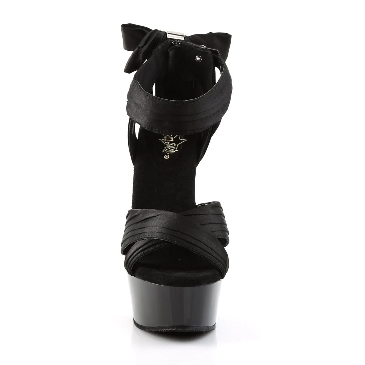 Pleaser - Delight 668 Black Bow Detail Platform Stiletto's with 6 inch Heel | UK 2-11 Pleaser - For Me To Love