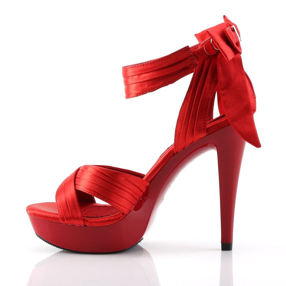 Pleaser - Fabulicious Cocktail 568 Red Platform Heels with Bow Detail | UK 2-11 Pleaser - For Me To Love