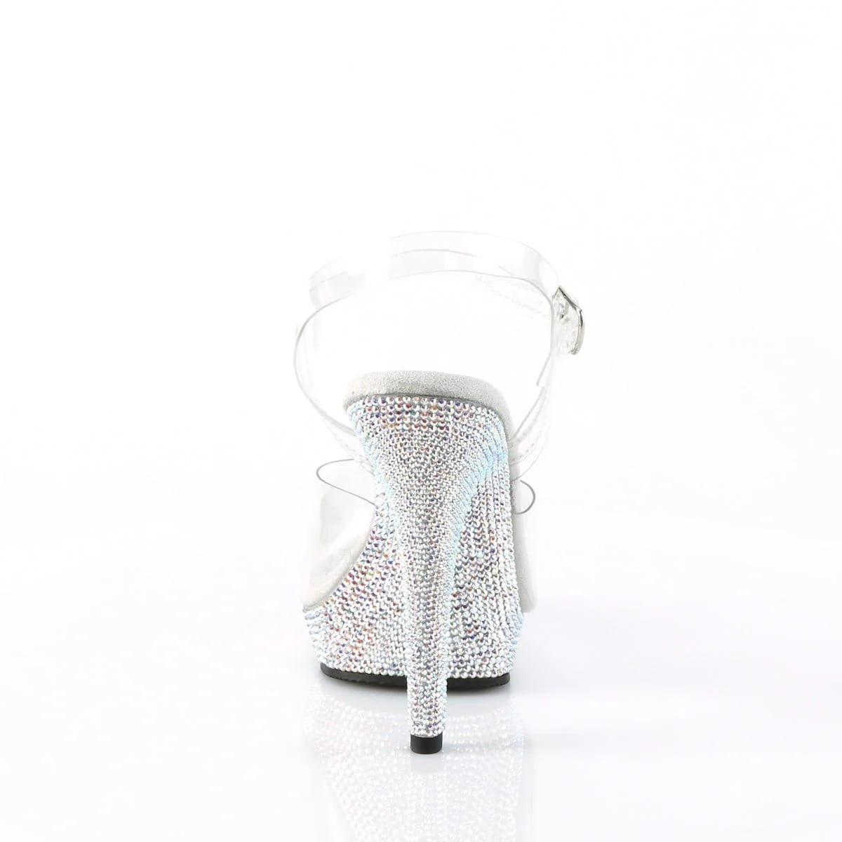 Pleaser - Fabulicious Lip 108DM Clear Platform Featuring Rhinestone Encrusted 5 inch Heel | UK 2-9 Pleaser - For Me To Love