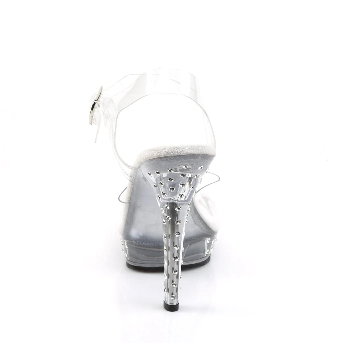 Pleaser - Fabulicious Lip 108SDT Clear Platform Featuring Rhinestone Studs with 5 inch Heel | UK 2-9 Pleaser - For Me To Love