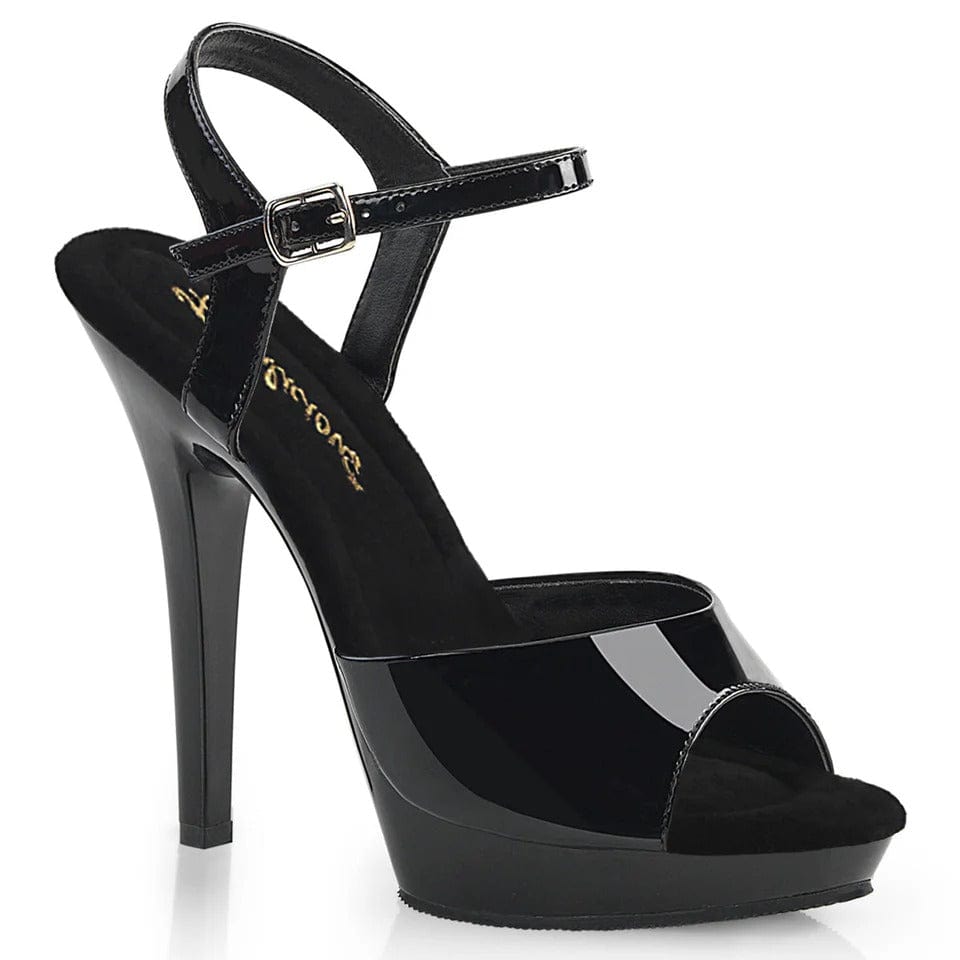 Pleaser - Lip 109 Black Platform Stiletto with 5 inch Heel | UK 2-11 Pleaser - For Me To Love