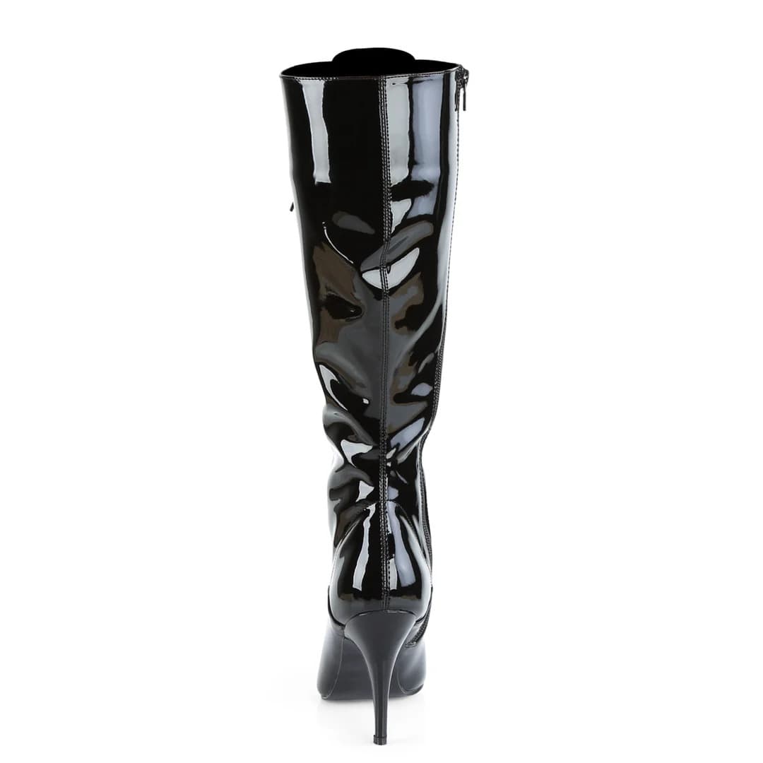 Pleaser - Vanity 2020 4 Inch Heel, Front Lace, Single Sole Knee Length Boots | UK 3-13 Pleaser - For Me To Love