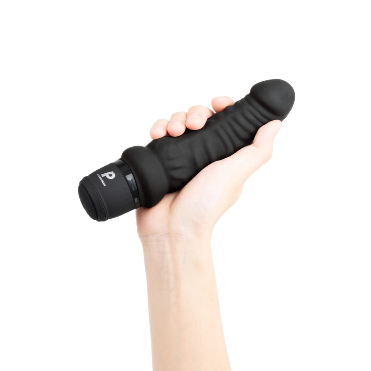 Powercocks - USB Rechargeable Realistic Vibrator | Black 6 inches Powercocks - For Me To Love