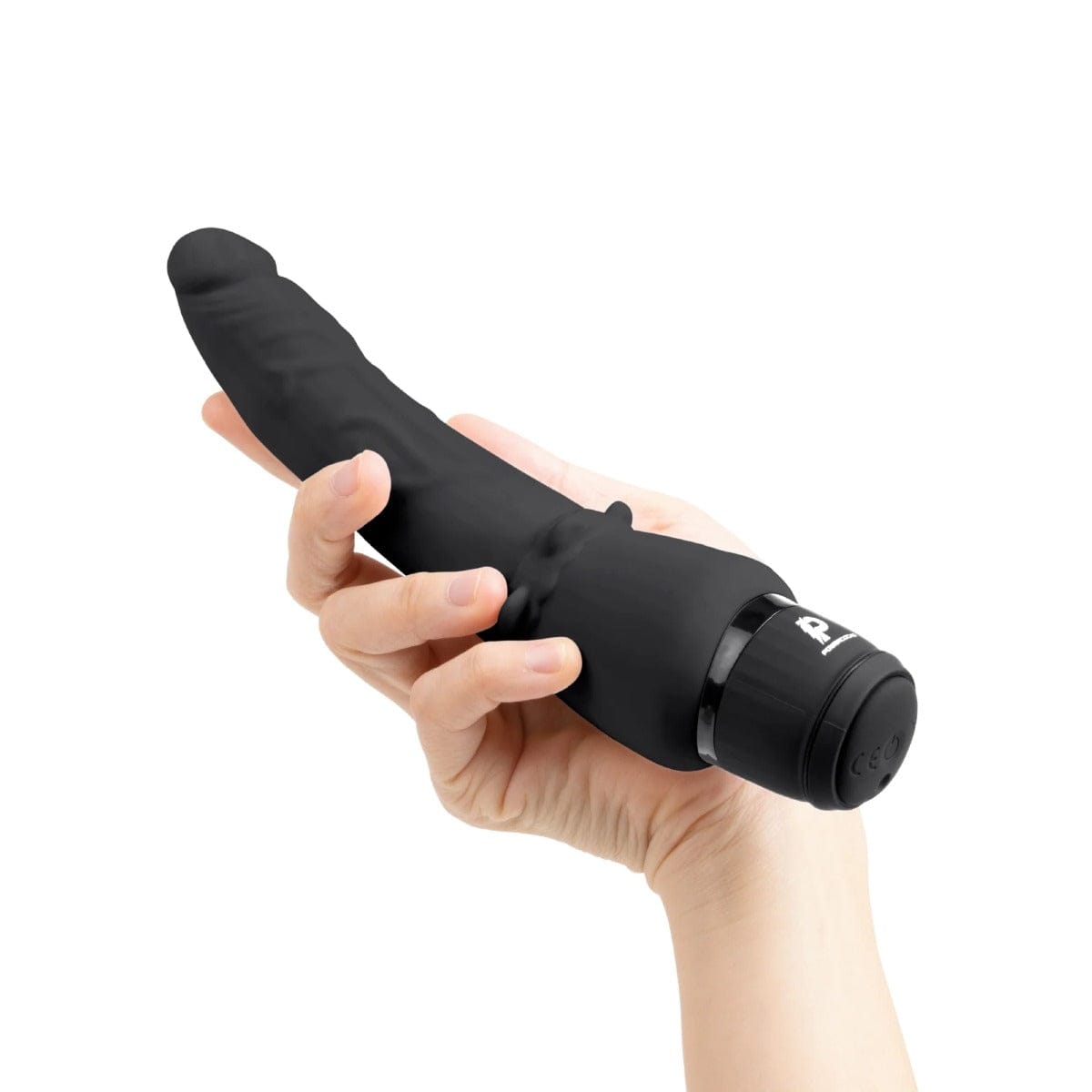 Powercocks - USB Rechargeable Realistic Vibrator | Black 7 inches Powercocks - For Me To Love