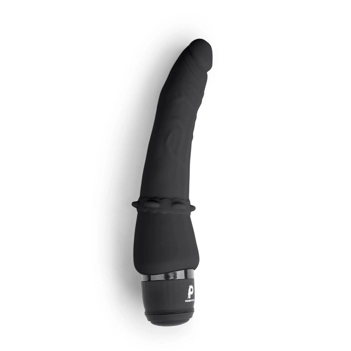 Powercocks - USB Rechargeable Realistic Vibrator | Black 7 inches Powercocks - For Me To Love