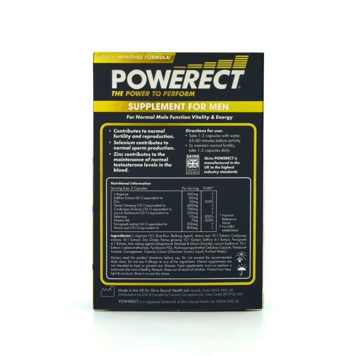 Powerect New Formula - Sexual Wellness Enhancement Supplements | 60 Pills Powerect - For Me To Love