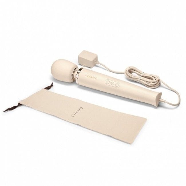 Powerful Plug In Vibrating Wand Massager Cream