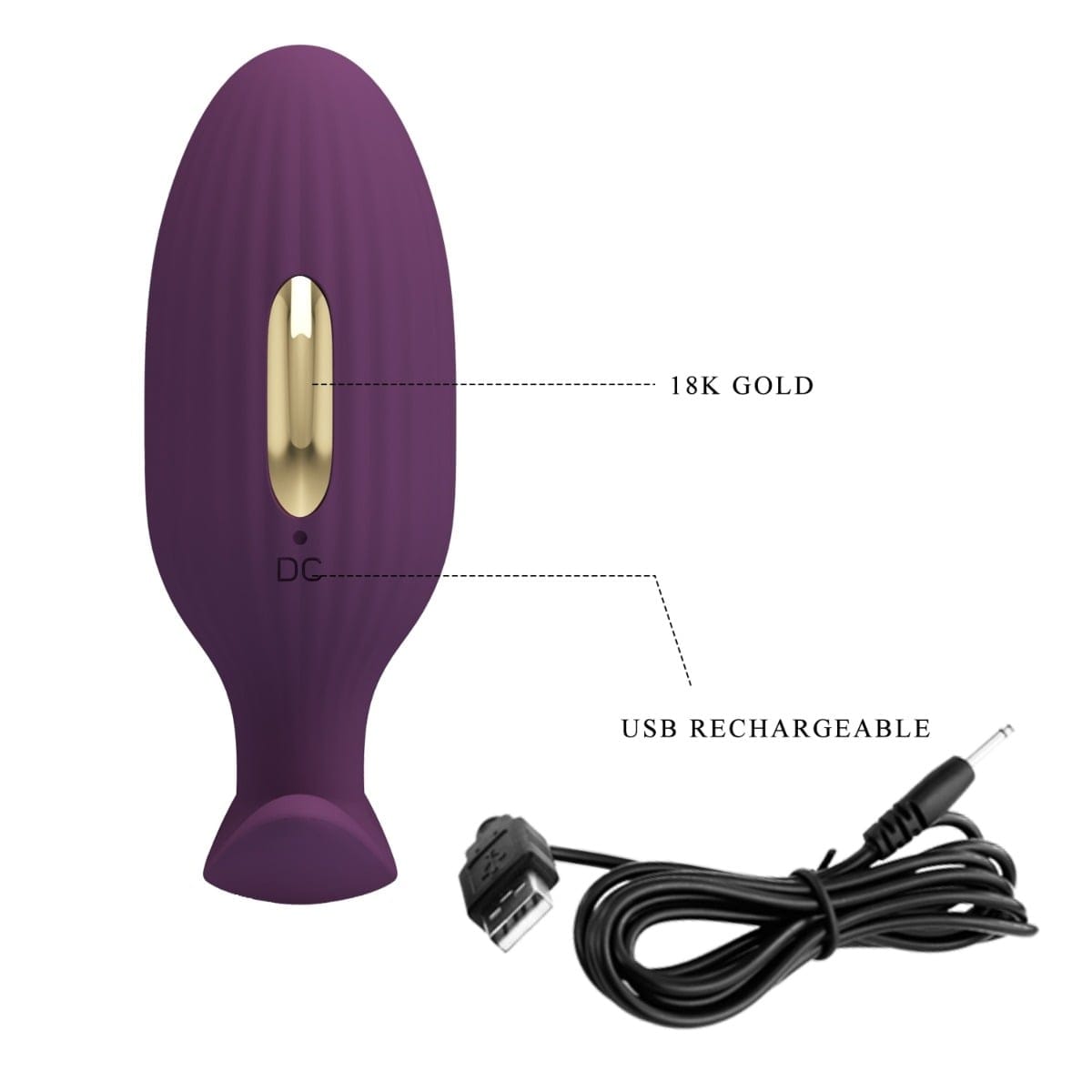 Pretty Love - Jefferson Vibrating Butt Plug with Stimulating Electro Shock Function | App Controlled Pretty Love - For Me To Love