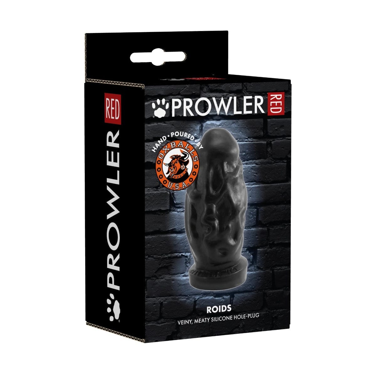 Prowler RED - By Oxballs Roids Girthy Butt Plug | 6.5 inches Prowler Red - For Me To Love