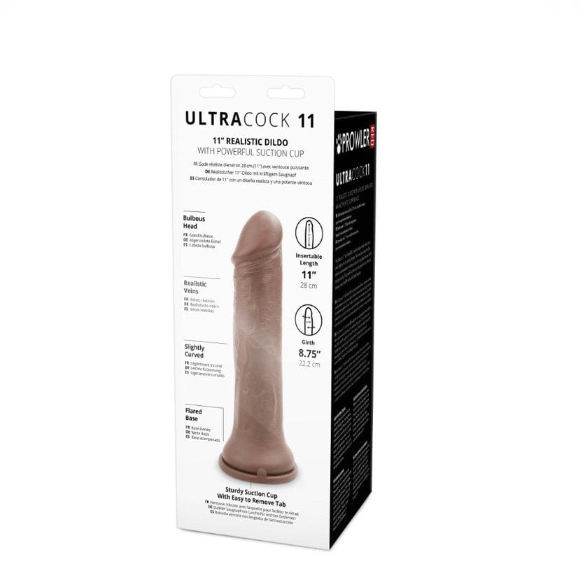 prowler red Prowler RED Ultra Cock, Coke can Girth 11 inch Dildo - Caramel