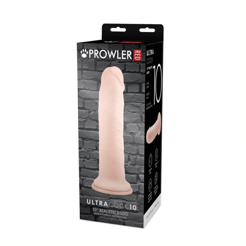 Prowler RED - Realistic Suction Cup Dildo | 10 inches prowler red - For Me To Love