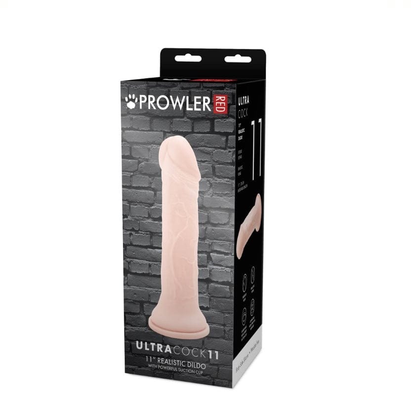 Prowler RED - Realistic Suction Cup Dildo | 11 inches prowler red - For Me To Love