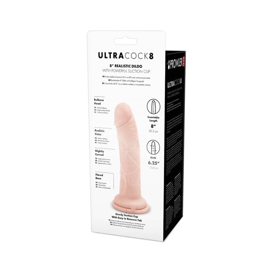 Prowler RED - Realistic Suction Cup Dildo | 8 inches Prowler Red - For Me To Love