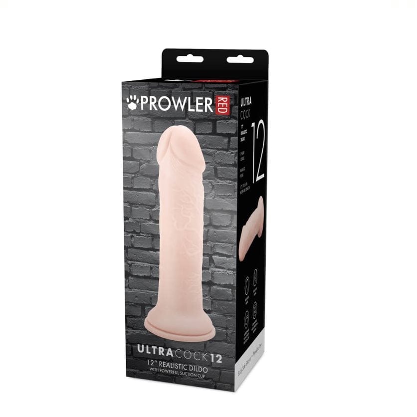 Prowler RED - Realistic Suction Cup Dildo | Girthy 12 inches prowler red - For Me To Love