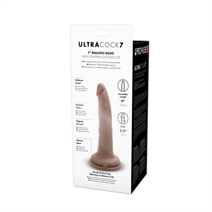 Prowler Red - Ultra Cock Caramel Dildo with Suction Cup Base | 7 inches Prowler Red - For Me To Love