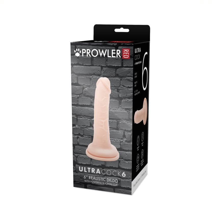 Prowler RED - Ultra Cock with Suction Cup Base | 6 inches Prowler Red - For Me To Love