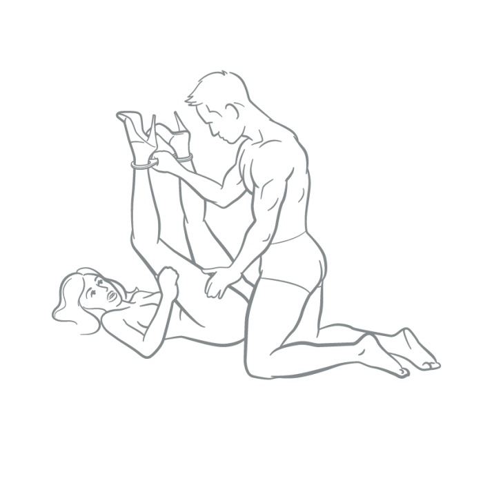 Quickie Cuffs - BDSM Black Slip On Wrist/Ankle Cuffs | Large Quickie - For Me To Love