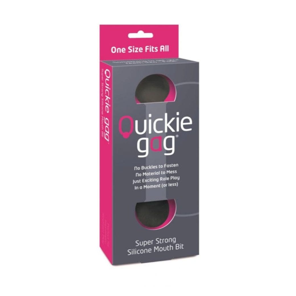 Quickie Gag Mouth Bit - Black (One Size) Quickie - For Me To Love