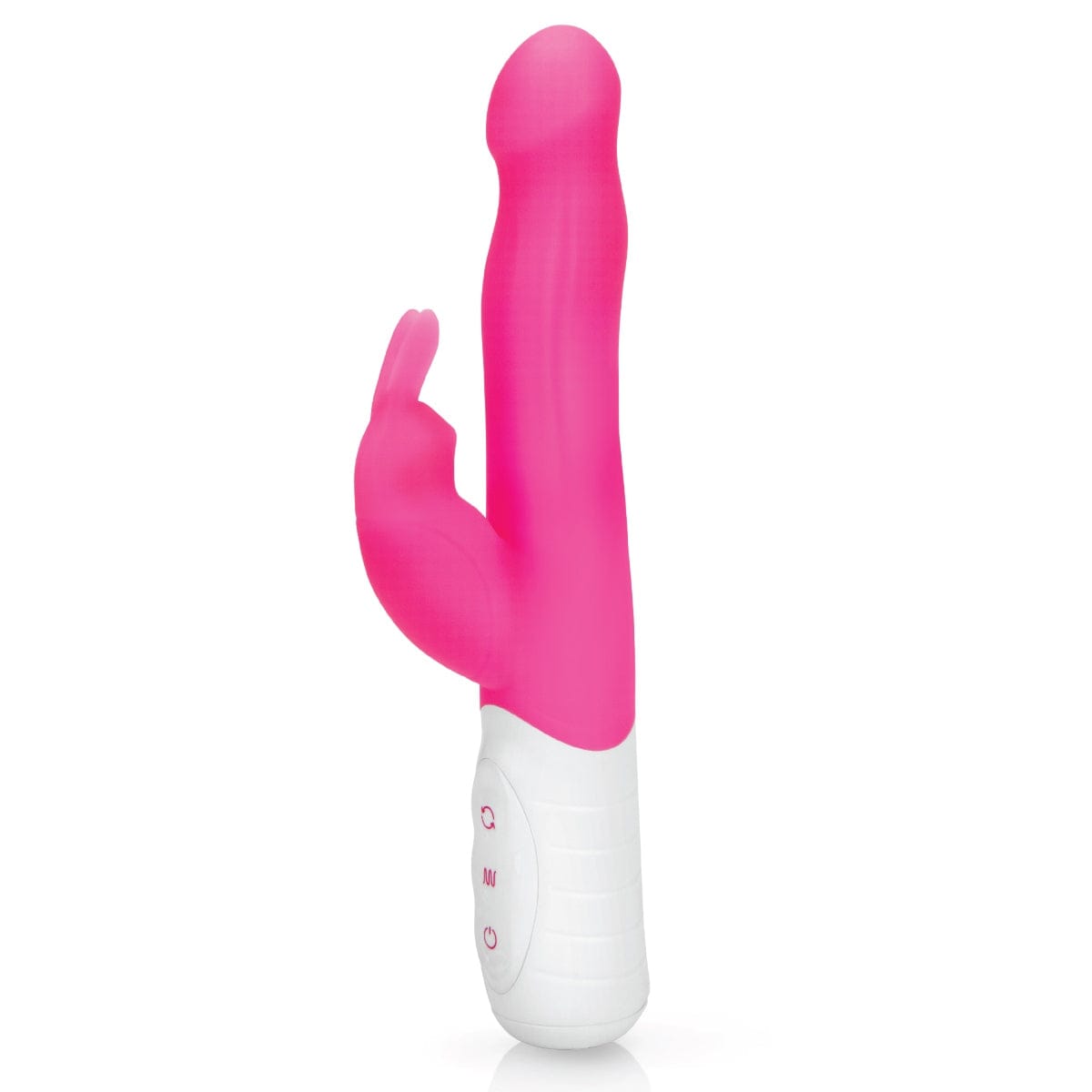 Rabbit Essential - Slim Shaft Rabbit Vibrator with Rotating Beads | Hot Pink Rabbit Essentials - For Me To Love